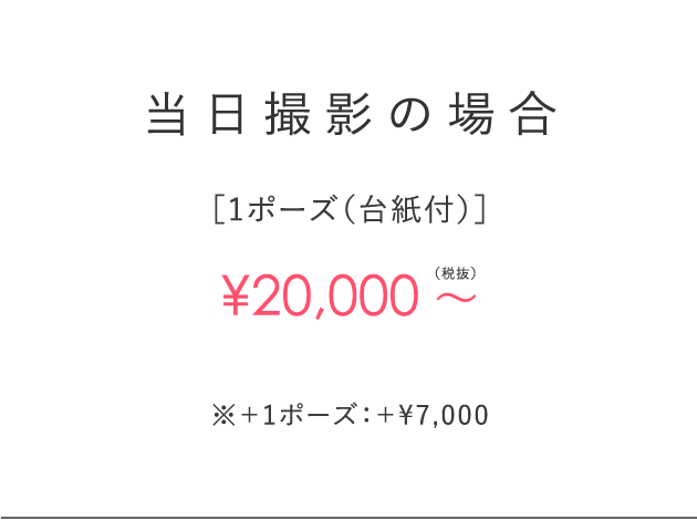 当日撮影の場合